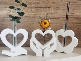 Molde silicona florero hidroponia modelo FLOR